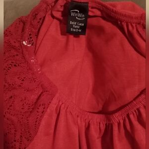 WIN WIN Solid Lace Tunic